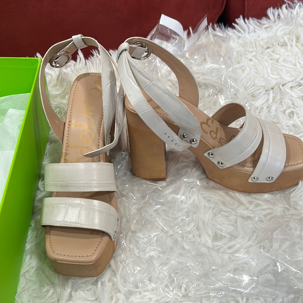 Brand new Sam Edelman platform shoes off white color